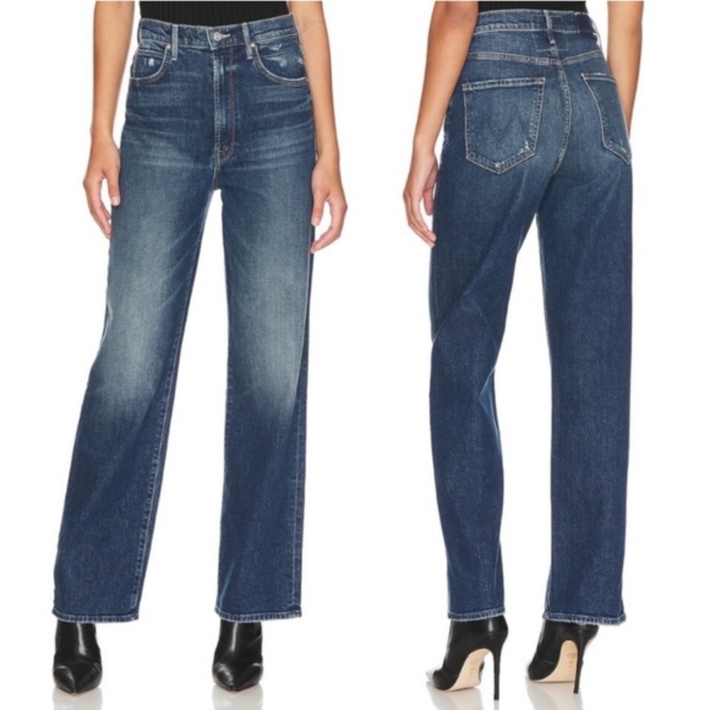 Mother Superior High Waisted Tunnel Vision Sneak in Mile High Jeans Size 29